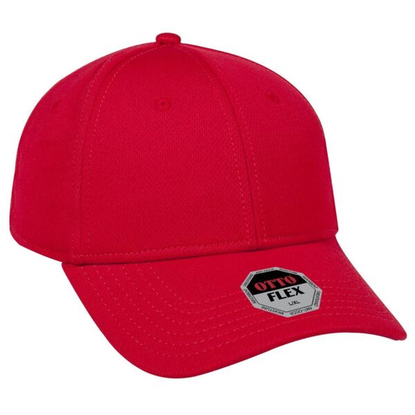 OTTO CAP "OTTO FLEX" Fitted 6 Panel Low Profile Baseball Cap Thumbnail