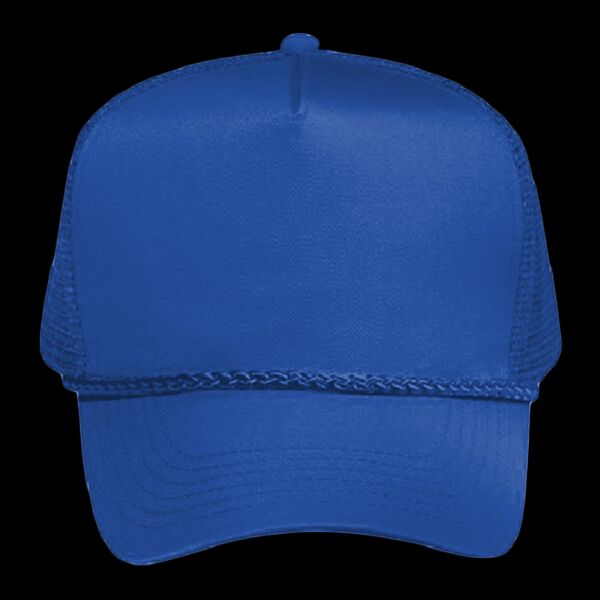 OTTO CAP 5 Panel Mid Profile Mesh Back Trucker Hat Thumbnail